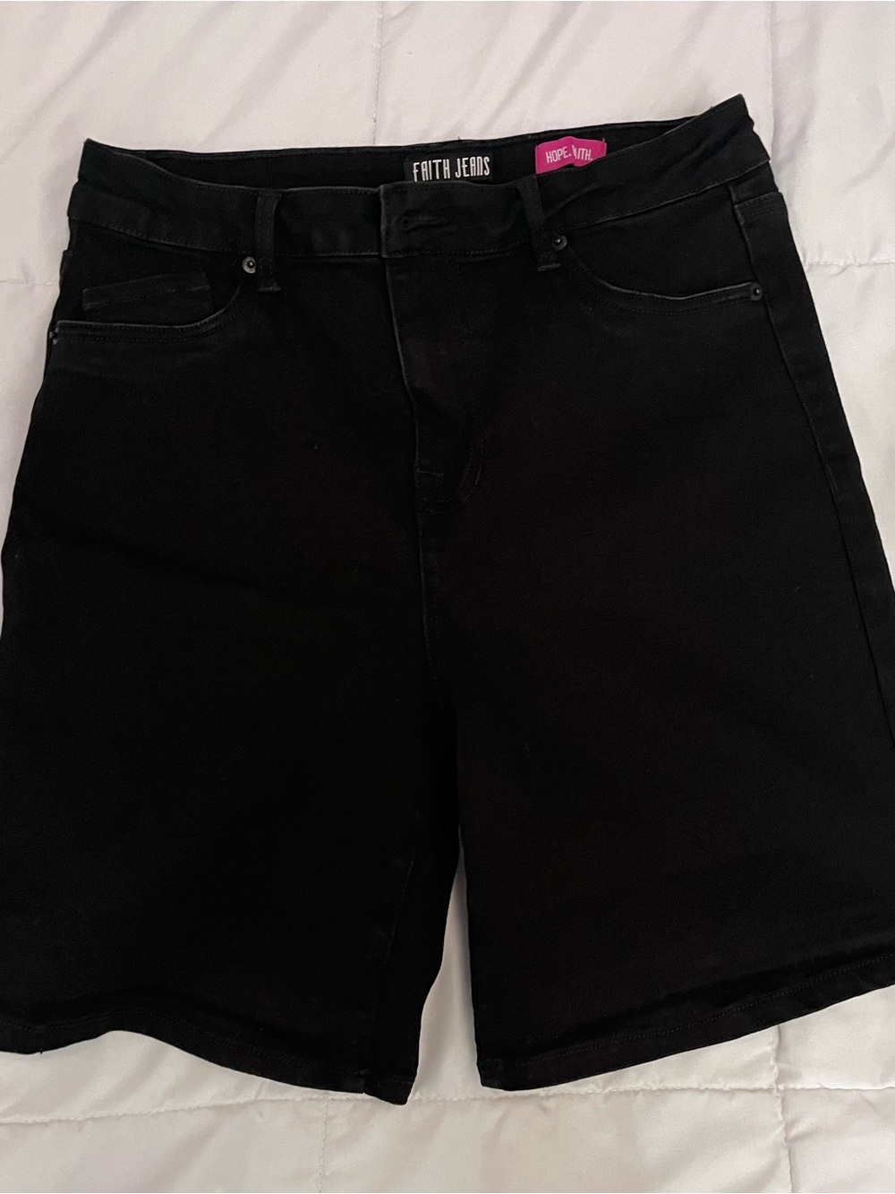 High-Rise Faith Jeans Denim Shorts